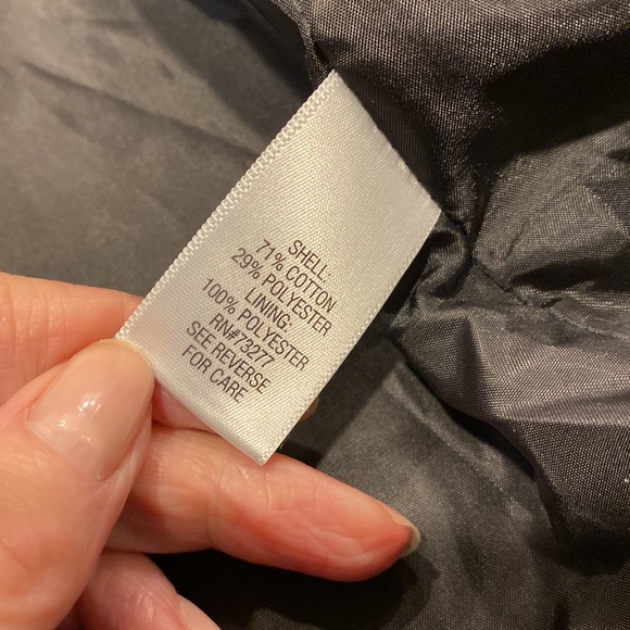 NWT Croft & Barrow Black Tweed Lined Zip Up Hooded Jacket or Coat Large - Picture 11 of 14